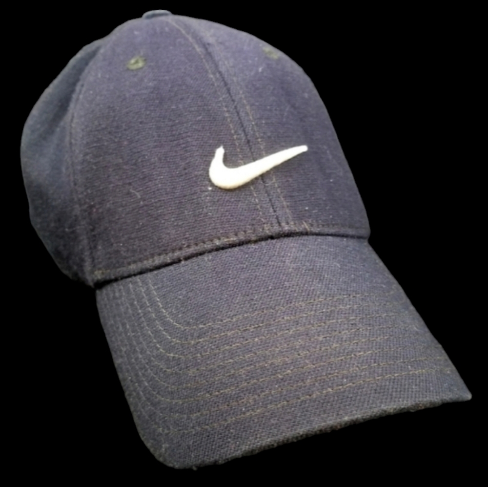 NIKE SWOOSH LOGO BLUE BASEBALL STYLE CAP